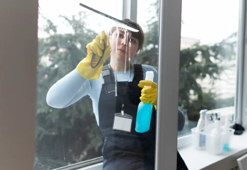 Nettoyage de vitres intérieures et extérieures à Saint-Vincent-du-Lorouër